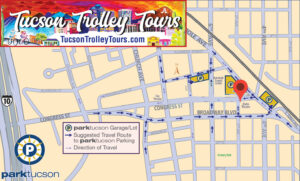 Tucson Trolley Tours Parking Map