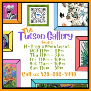 Graphic showing Tucson Gallery hours